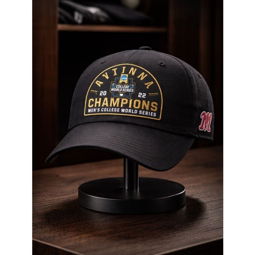 NWT Ole Miss Rebels2022 NCAA Baseball College World Series Championship Cap Hat